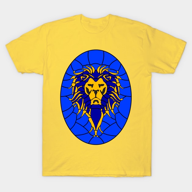 Mosaic Pattern Lion T-Shirt by Griffen